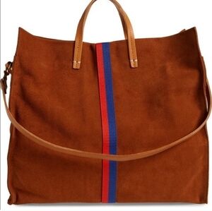 Clare V " Simple Tote" Hobo Bag/  Crossbody Bag In Chestnut
